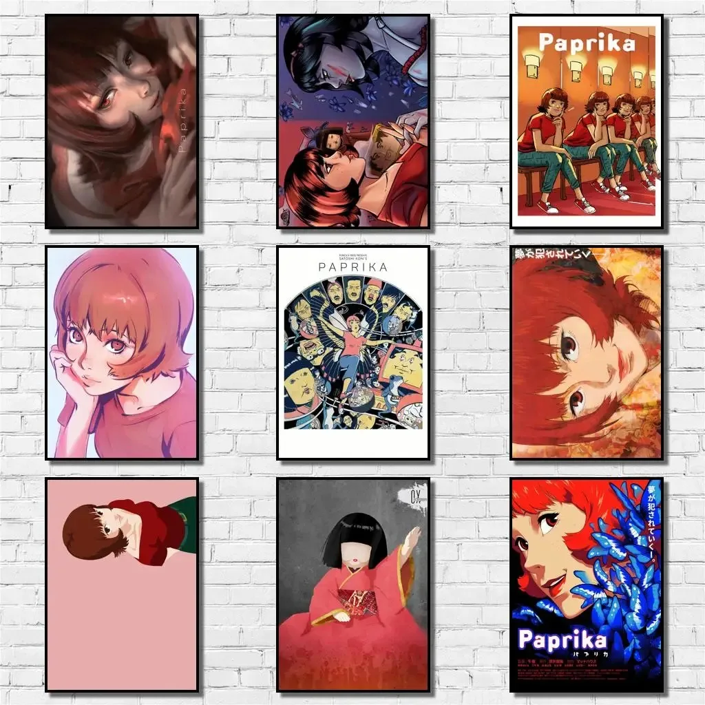 26 Designs Satoshi Kon Film Paprika White paper Poster Home decal Malerei Wanda uf kleber für Kaffeehaus Bar