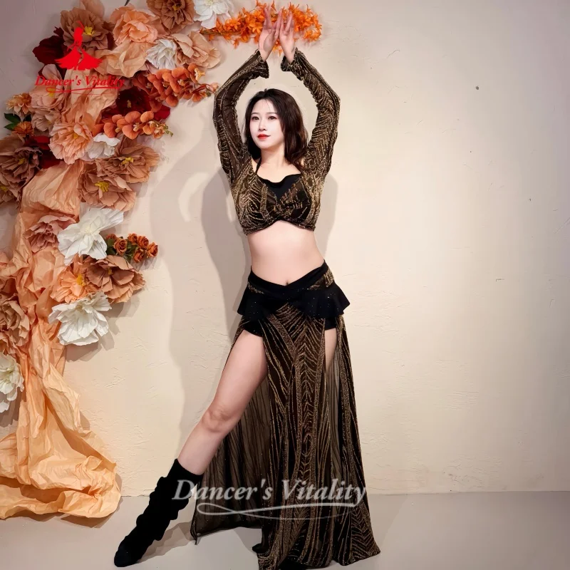 

Костюмы для восточных танцев: сексуальный тренировочный наряд для продвинутых танцовщиц, женская одежда для занятий танцами, придающая энергии.