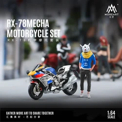 Moreart 1:64 RX-78 mecha motorrad puppe set