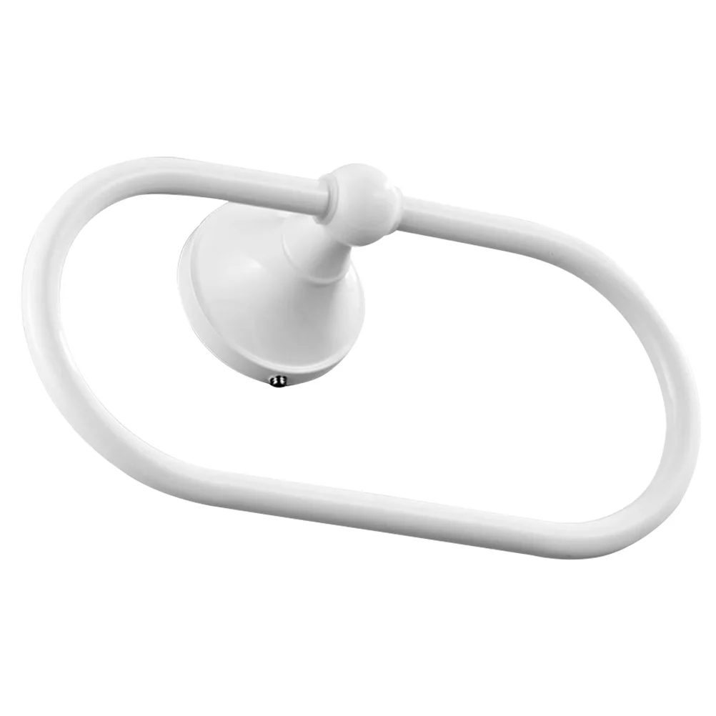 

Durable Bathroom Towel Ring Thick Copper Wall Mount Rack Chrome Ovsl Space Saving Kitchen Decor Modern Easy Install Shelf