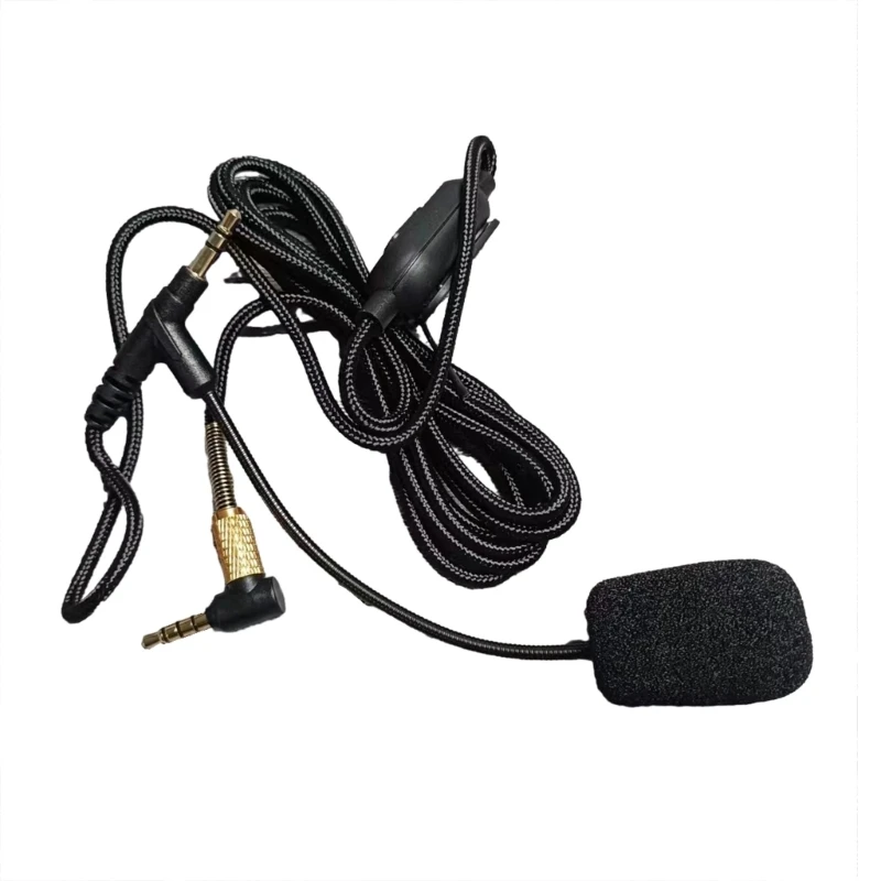 3.5mm to 3.5mm Cable with Boom Mic Volumes Control for 1000XM5 XM4 Headphones