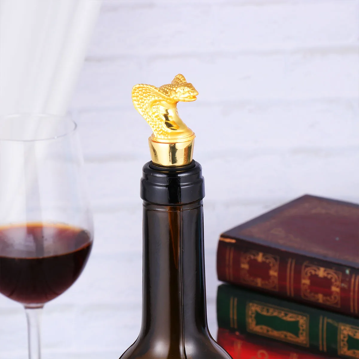 

Red Wine Stopper Creative Zodiac Signs Design Bottle Plug For Home Bar Party Decorative Oil Vinegar Bottle Use Snake