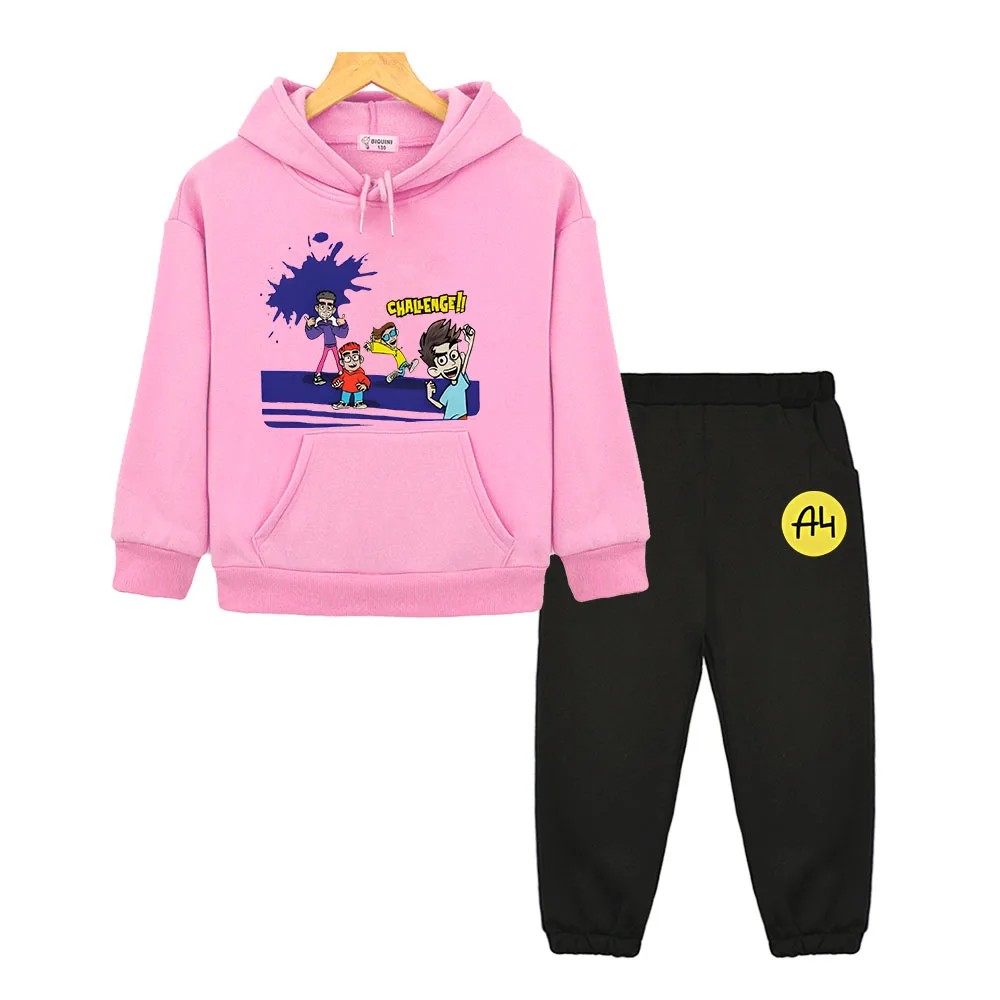 Влад Бумага А4 kids boutique clothes Hooded Sets Autumn sweatshirt Jacket Fleece pullover Merch A4 Anime hoodie for boy and girl