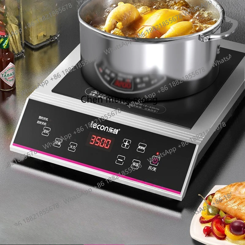 

Commercial Induction Cooker Battery Stove for Stir-frying and Hot Pot Upgraded Stainless Steel High-power Induction Cooktop