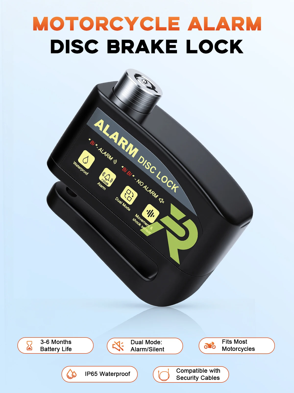 130dB 큰 소리의 도난 방지 디스크 브레이크 잠금 - Disc Lock Brake 리뷰 및 가격