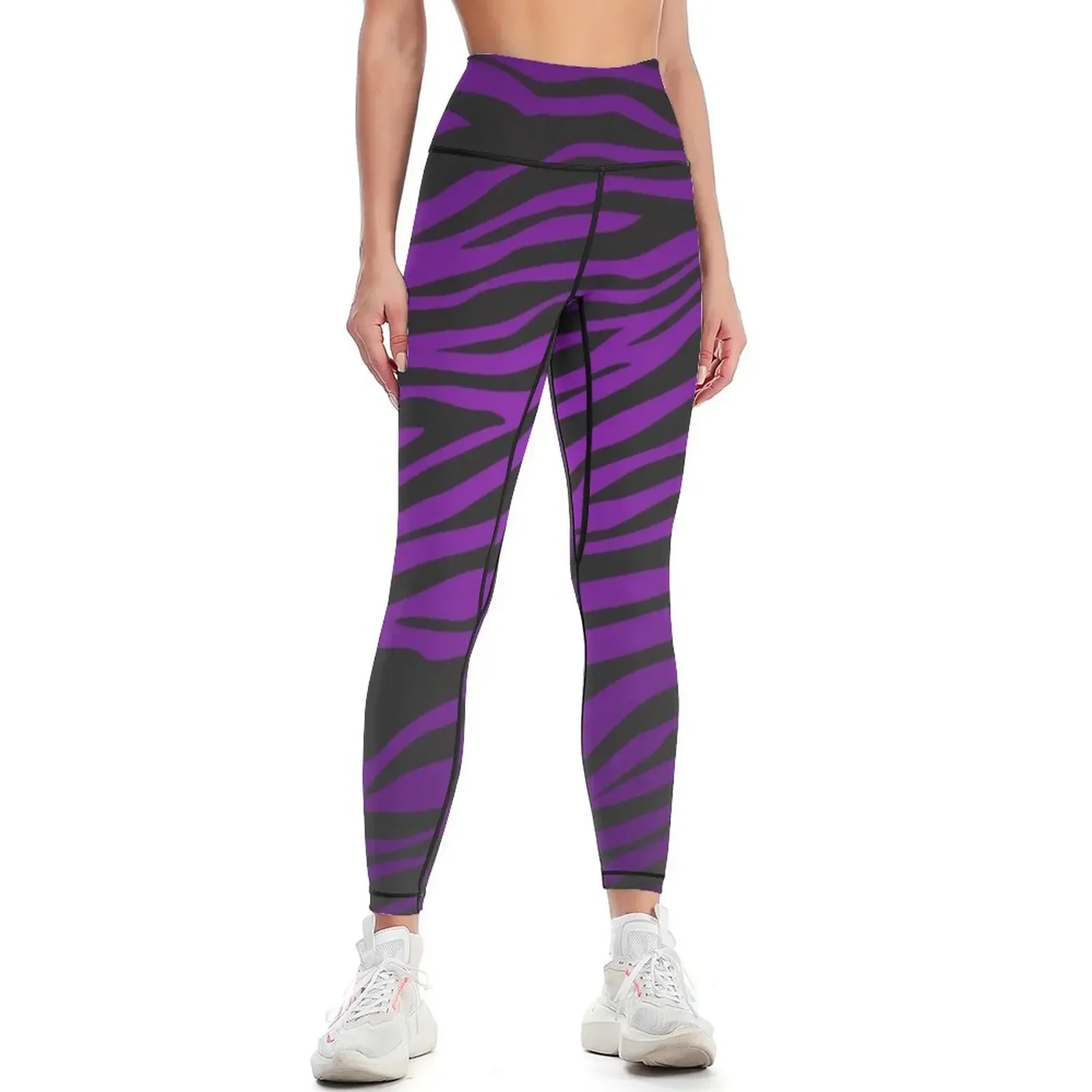 

Purple Zebra Print Leggings workout shorts Training pants exercise clothing for Sportswear woman gym Womens Leggings