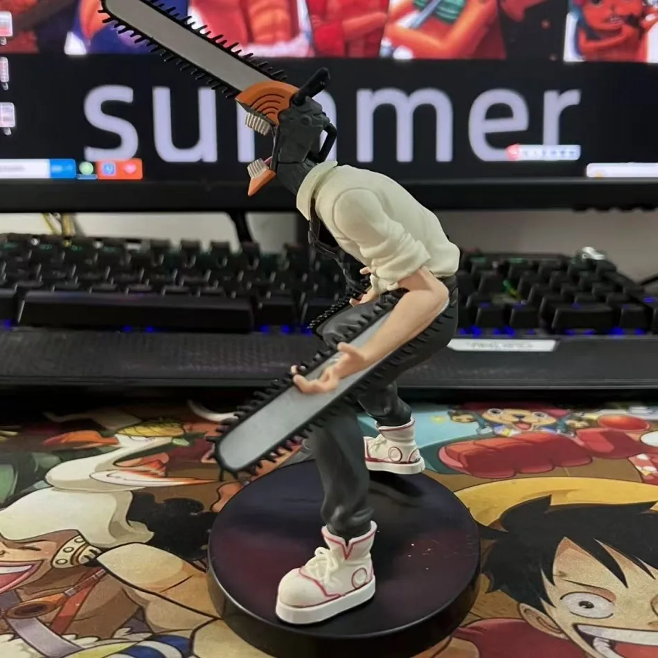 Homem de motosserra quente anime figura power denji figura de ação pvc motosserra homem estátua de energia pvc adulto coleção modelo boneca brinquedo