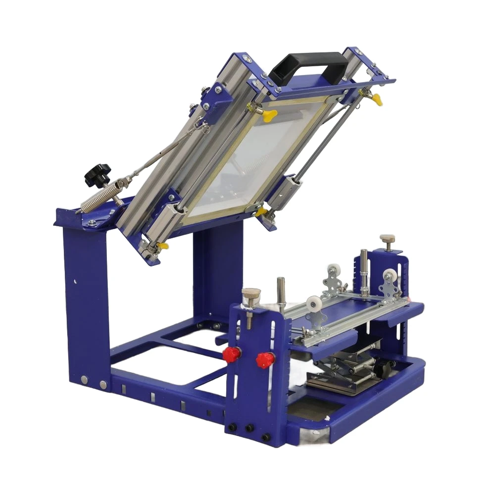 【HOT】DL-QM-D80 Curved Surface Screen Printing Machine Push-Pull Operation, Max. Cylinder Diameter 80mm, Print Height 140mm