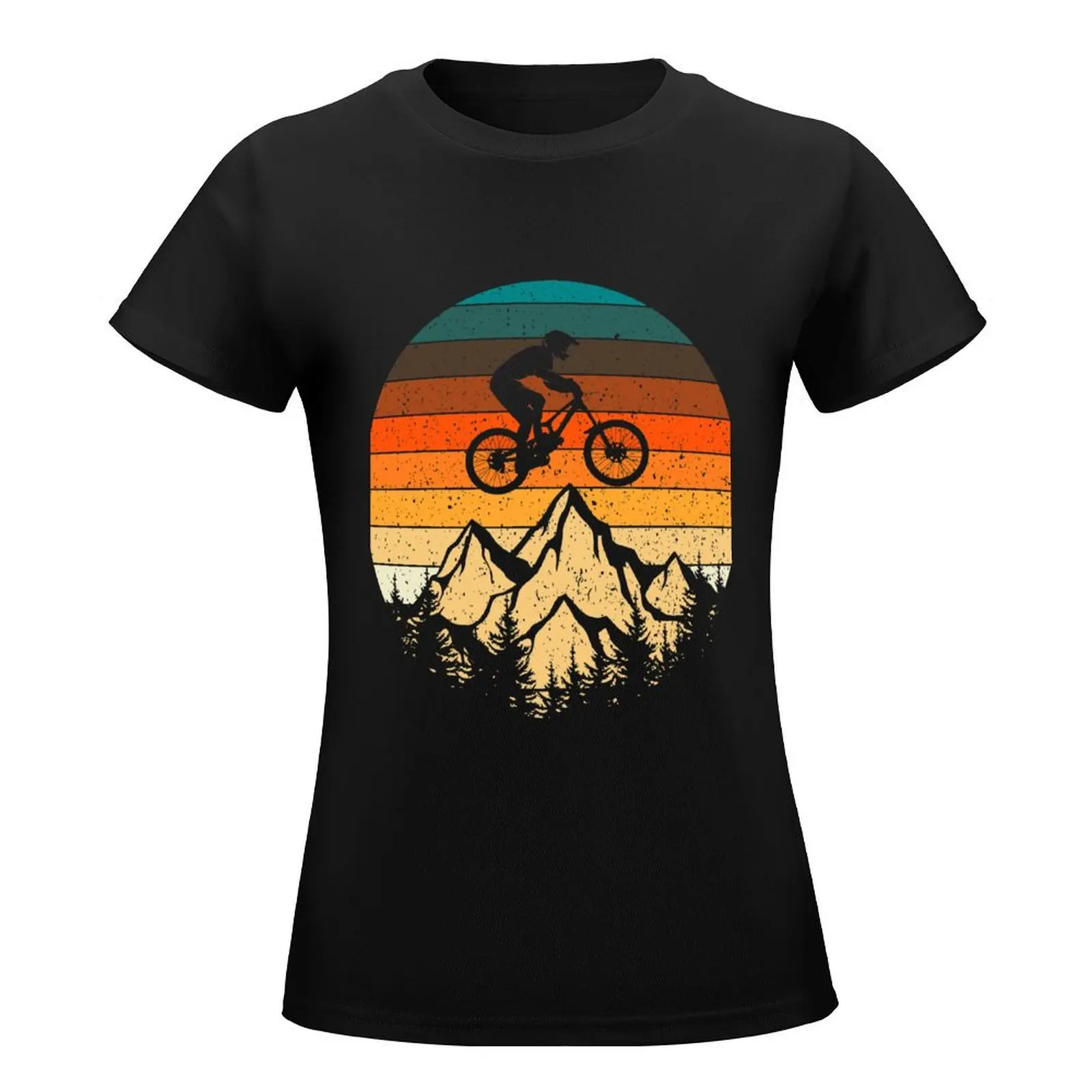 Mountainbike Downhill Retro Vintage Gift T-Shirt shirts graphic tees summer top new edition t shirts for Women