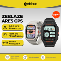 New Zeblaze Ares GPS Smart Watch Built-in Alexa & GPS Make/Answer Phone Calls Smartwatch Heart Rate Spo2 Fitness Tracking Watch