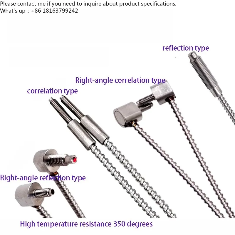 

High temperature resistant glass fiber optic sensor probe 350 degrees PG-610 PTG-310 320 PTG-410 420