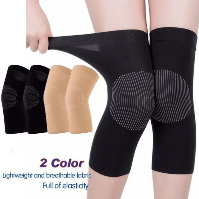 1Pair Knee Pad Thermal Breathable Joint Support Knee Wrap Anti-slip Thin Elastic Basketball Running Patella Protection Pad