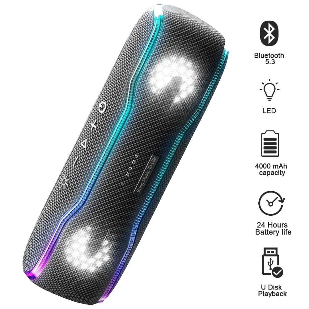 Bluetooth-Колонка XDOBO, беспроводная, IPX7, мощная, 4000 мА · ч