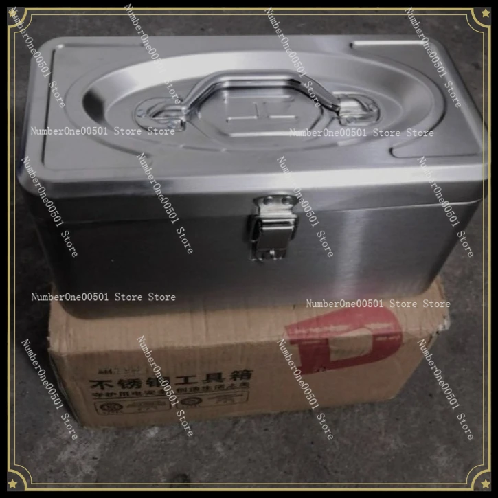 

Stainless Steel Toolbox Industrial Storage Box Car Household Multifunctional Hardware Iron Case Suitcase