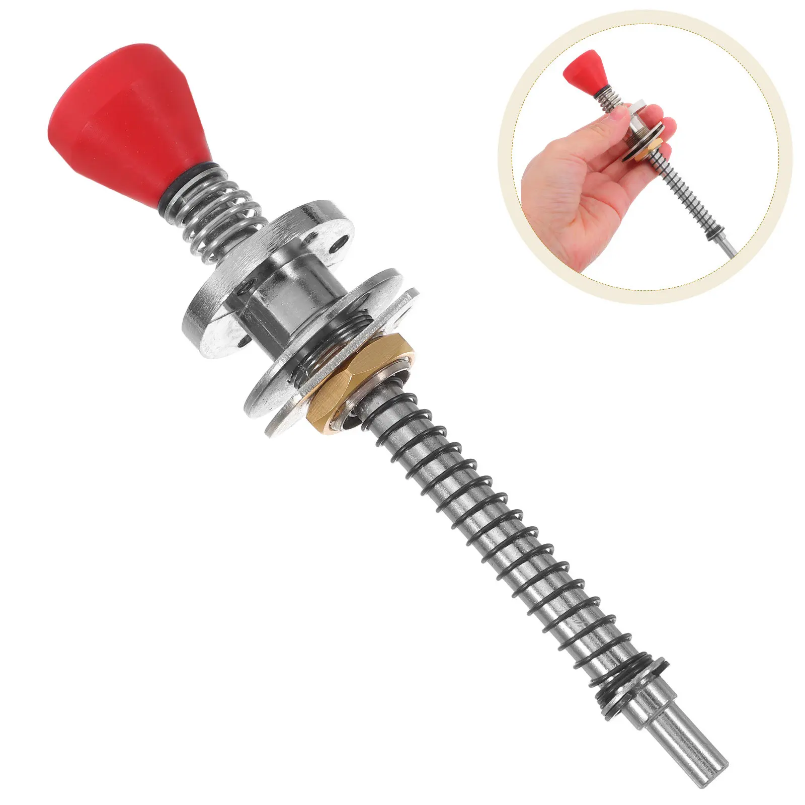 

Heavy Duty Pinball Machine Lever Thick Alloy Rod Responsive Spring Control Pinball Shooter Crank Grip