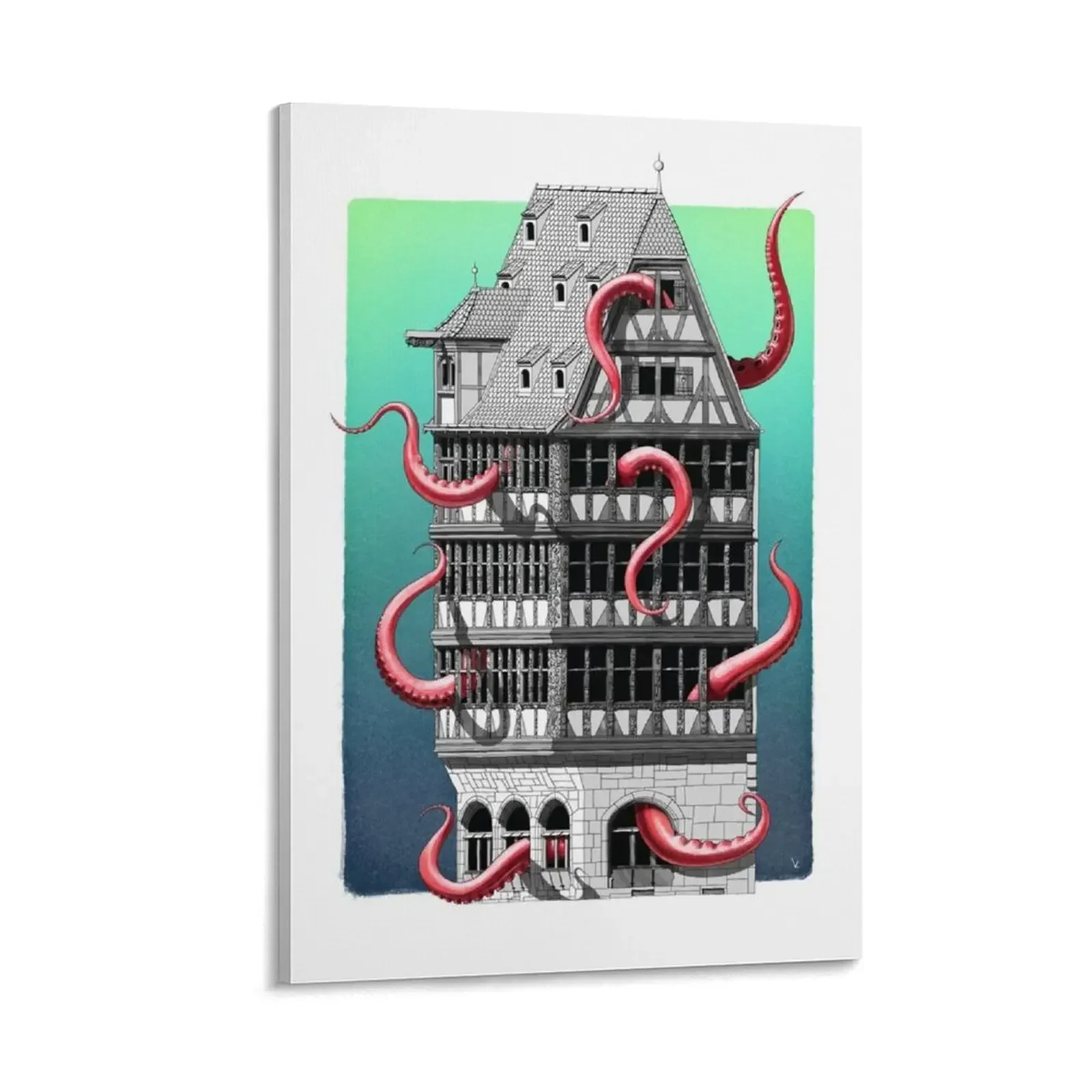 

The Krakenmerzell house Canvas Painting Wall decoration frame bedrooms decor Wall decoration poster