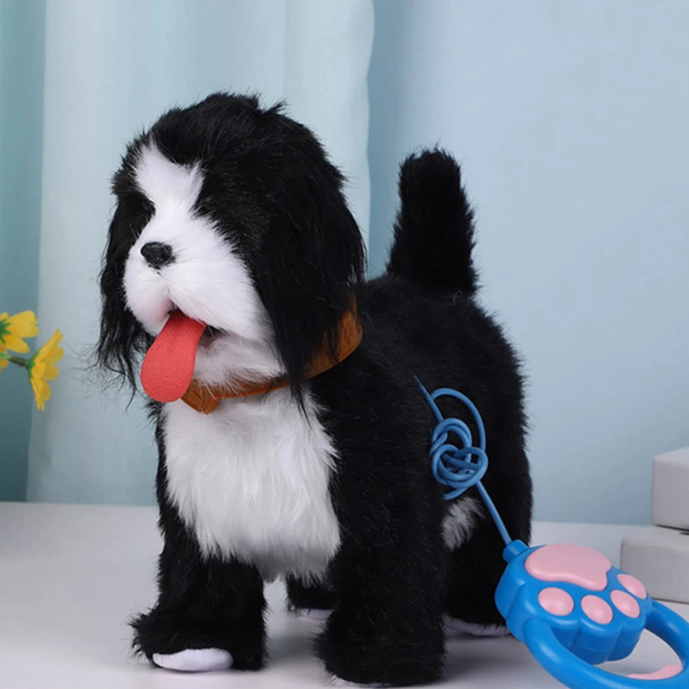 かわいい楽しい電気小さな犬のおもちゃロボット音楽インタラクティブ電子ペット人形コンパニオンふわふわかわいいクリティカルストライク恋人