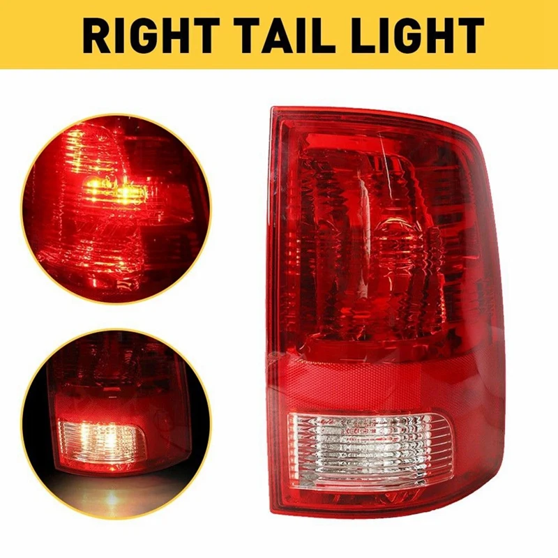 1 Pair Car Halogen Tail Lamp Assembly LH+RH For DODGE RAM Rear Brake Light 55277415AB/C/D/F 55277414AC/D/F Spare Parts