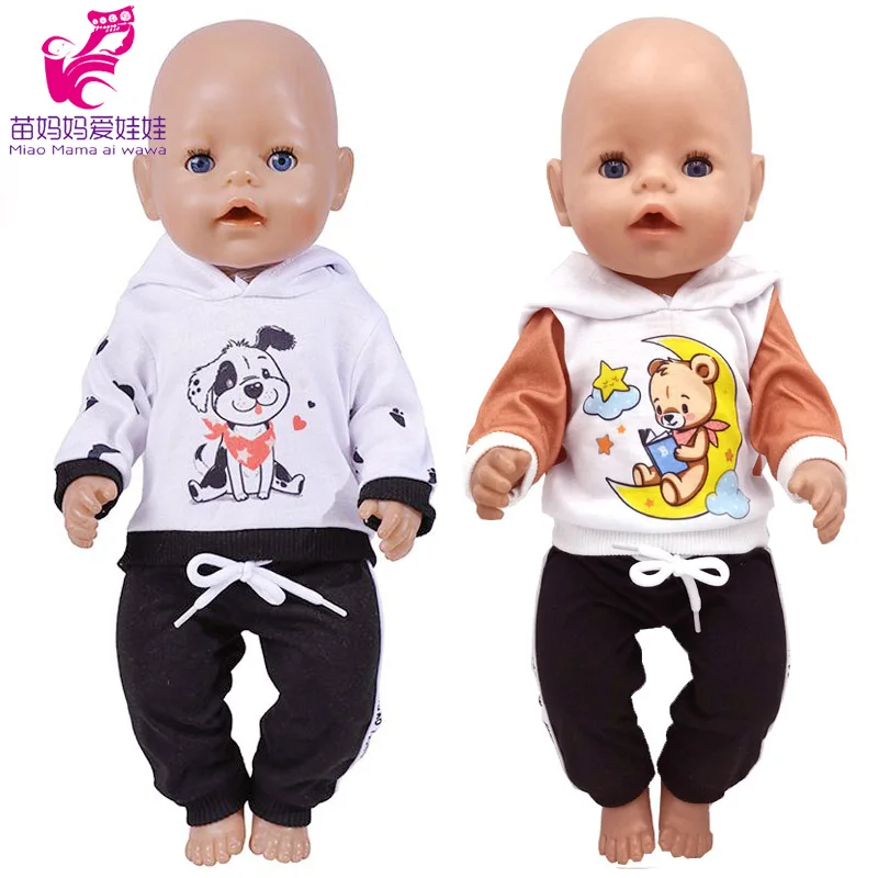 Baby Doll Boy Clothes 43Cm 17 Inch Baby Dolls Coat Sport Toys Wear Children Girl Gifts