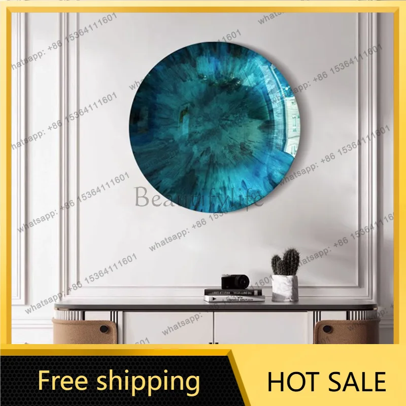 LJY three-dimensional convex circular three-dimensional relief painting simple entrance living room