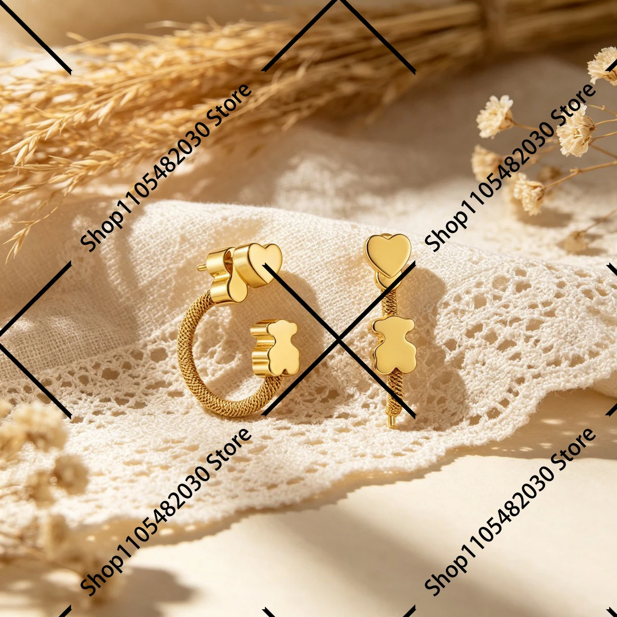 

Cute Little Bear Dangle Earrings Fashion Sweet Jewelry for Women