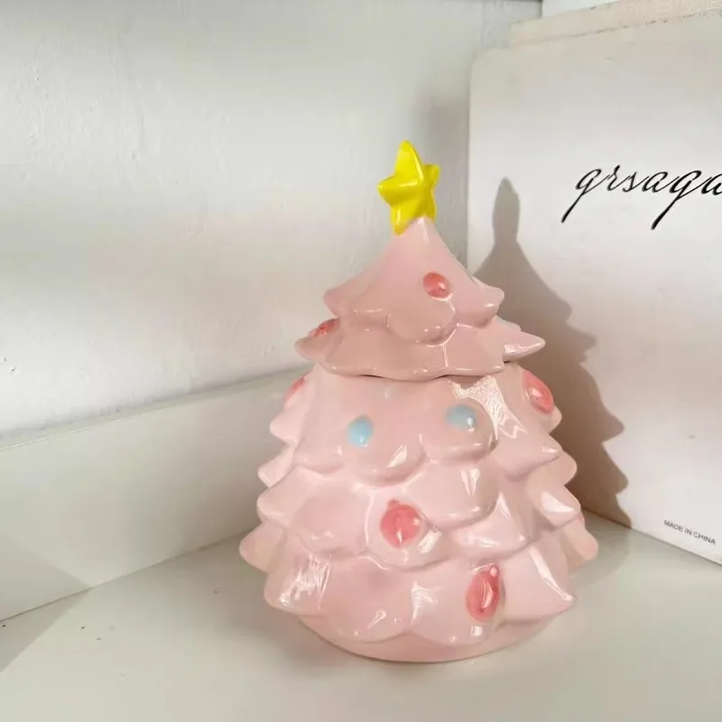

Nordic Style Candy Biscuit Storage Jar Ceramic Christmas Tree Snack Card Dispenser Storage Jar