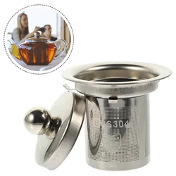 Tea Leak Teapot Strainer Coffee Machines Home Infuser Lids Stainless Steel Infusers Insert Tea Pot Accessories Tea Filter Mesh