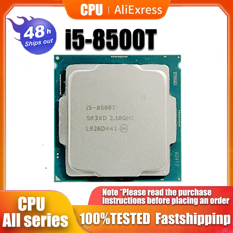 

Used Core i5-8500T i5 8500T 2.1GHz Six-Core Six-Thread CPU Processor 9M 35W LGA 1151