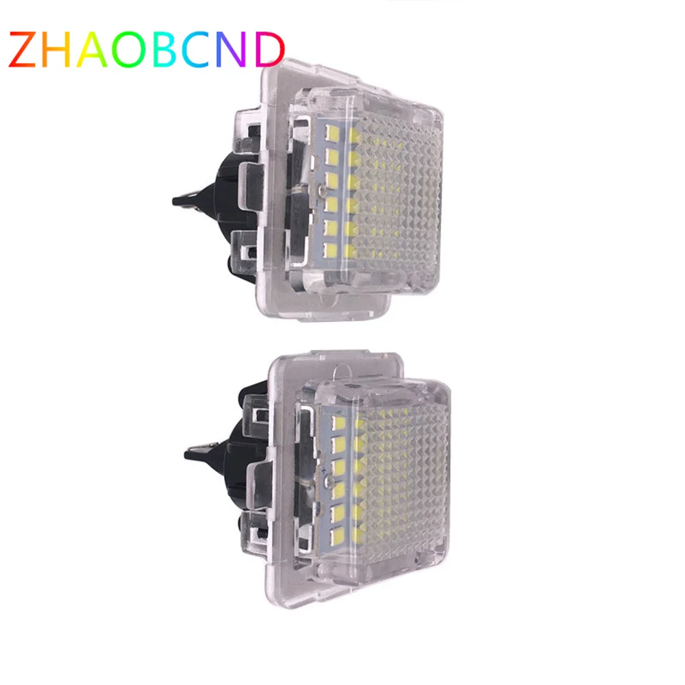 2Pcs For Mercedes Benz C E CL Class W204 W212 C207 W221 S204 C216 12V LED Car License Plate Light Lamp Replacement Canbus