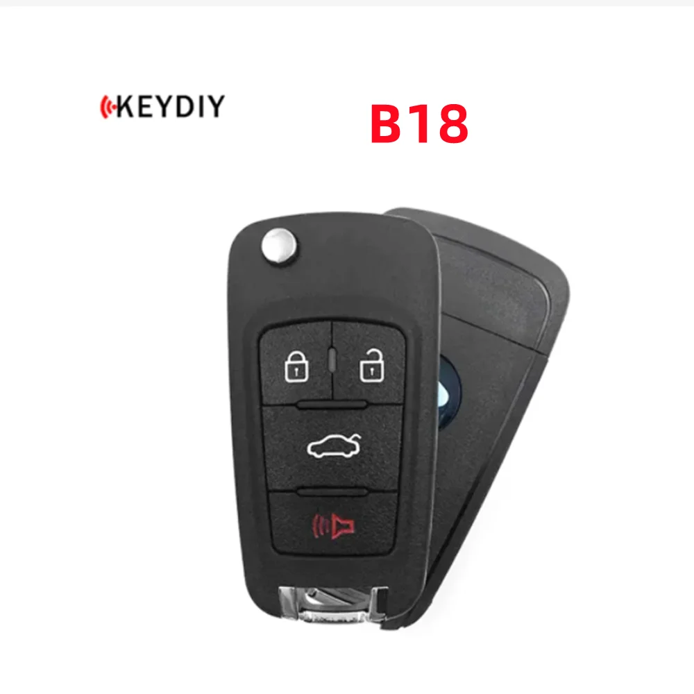 KEYDIY-Chave do carro de controle remoto universal, 4 botões, B18, NB18, apto para Buick, KD900, KD-MAX, KD-X2, NB18, NB18, 5pcs por lote