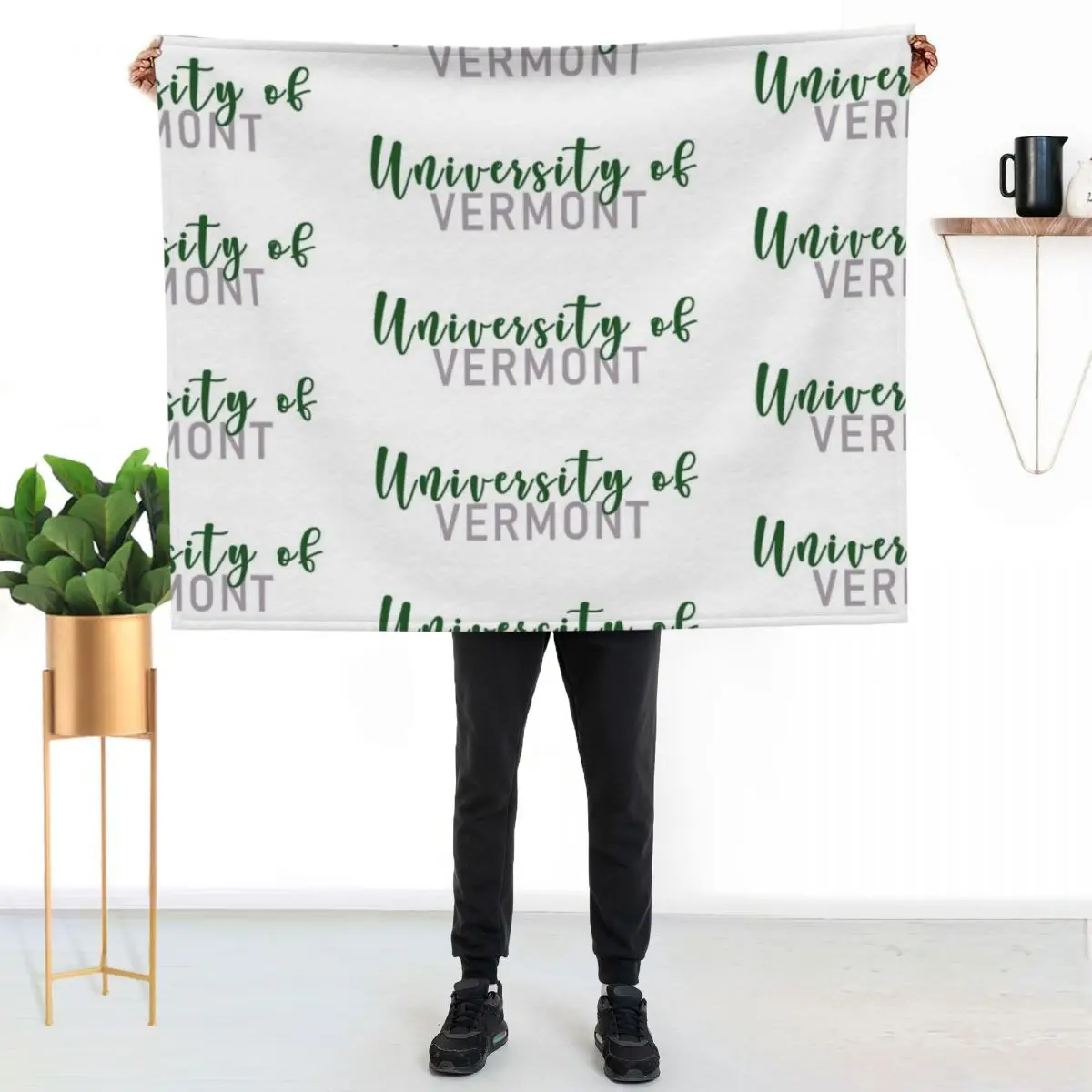 

University of Vermont! Throw Blanket Multi Use Warm Blanket for Living Room Bedroom