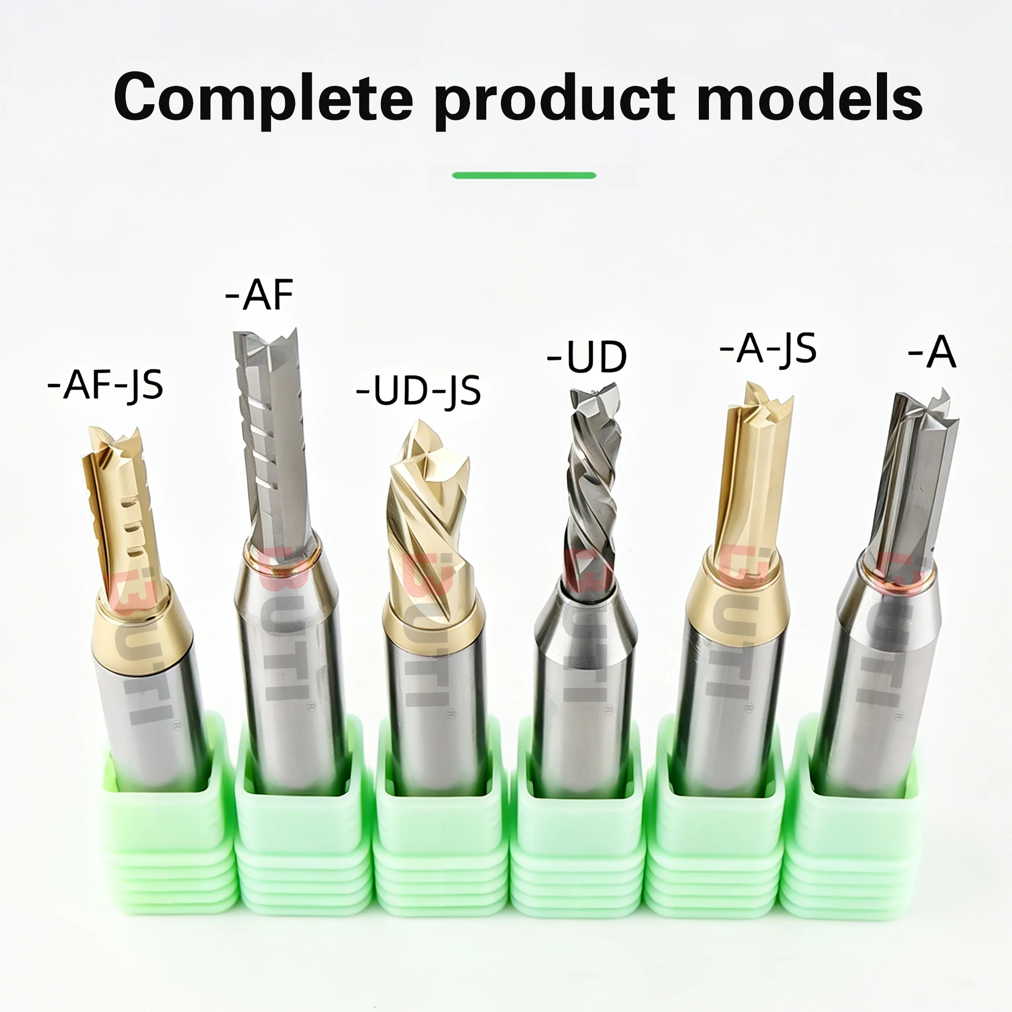 Woodworking Spiral Cutting Knifes Twin-Blade Triple-Blade Four-Blade Carving Edge Machine Straight Bit Punching Grooving Knifes