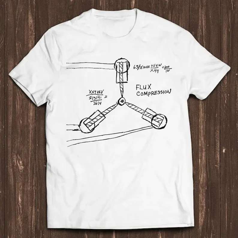 

Back to The Future 80s Flux Capacitor Meme Gift Shirt Funny Tee Vintage Style Aesthetic Unisex Gamer Cult Movie Music T Shirt