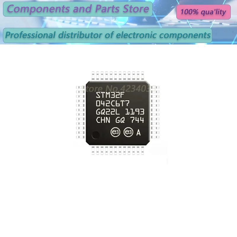 1PCS   STM32F042C6T7  STM32F042C6  STM32F042  QFP48      New Original Stock