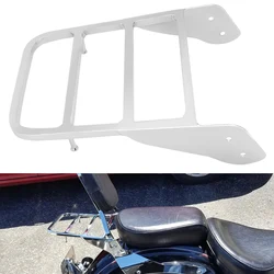 Motocicleta Chrome Cremalheira do assento traseiro, encosto de aço, Sissy Bar para Yamaha V-Star 400 650 1100 Clássico Dragstar XVS 1100