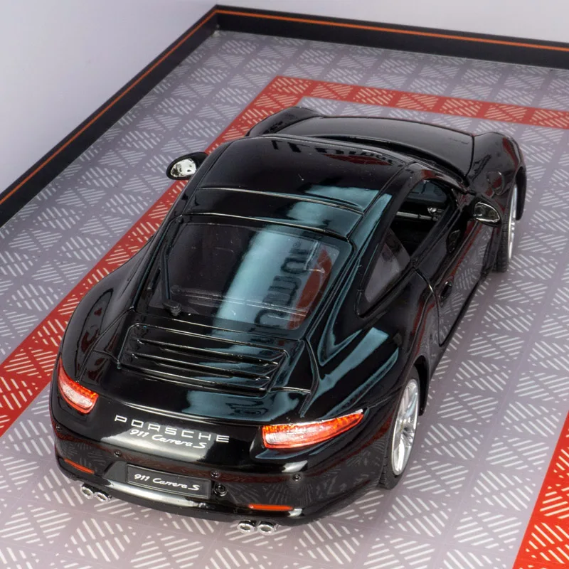 Растар 1:24 Моделирование Porsche 911 Carrera Модель автомобиля из сплава Статический орнамент Суперкар Подарочная коллекция