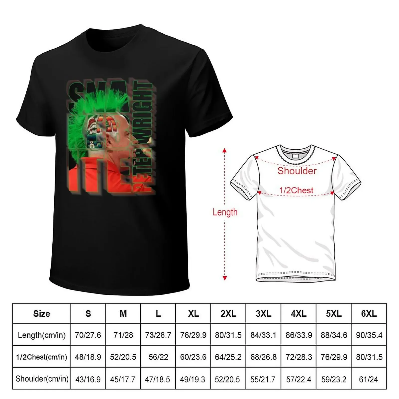 Peter Wright darts T-Shirt rapper graphic tees hippie clothes sports fans sweat Men's clothing