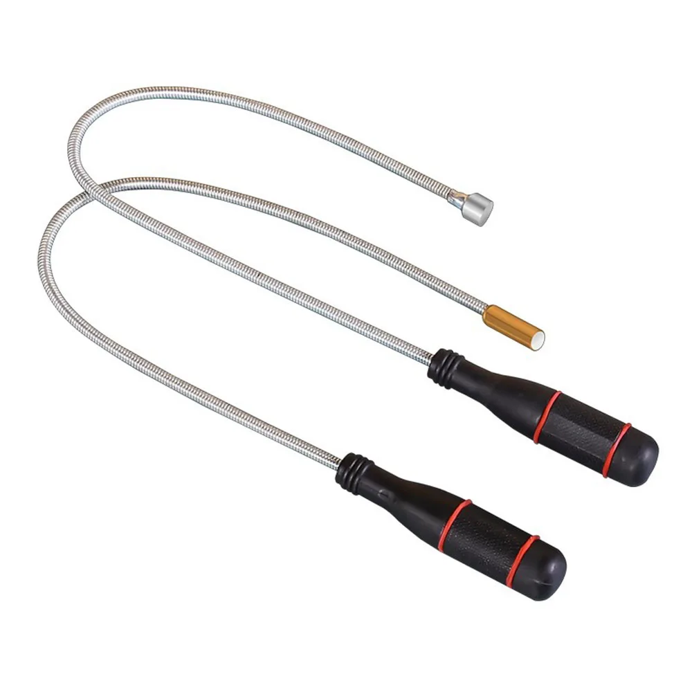 1pc Flexible Magnetic Pickup Tool Bendable Snake Pickup Bendable Suction Bar for Locate Falling Objects Reach Sink Drain Pick Up
