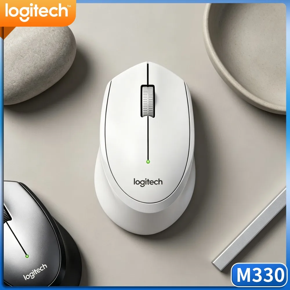 Logitech M330 Silent Wireless Mouse True Plug And Play Function No Extra Software Installation Needed For Quick Start Usage