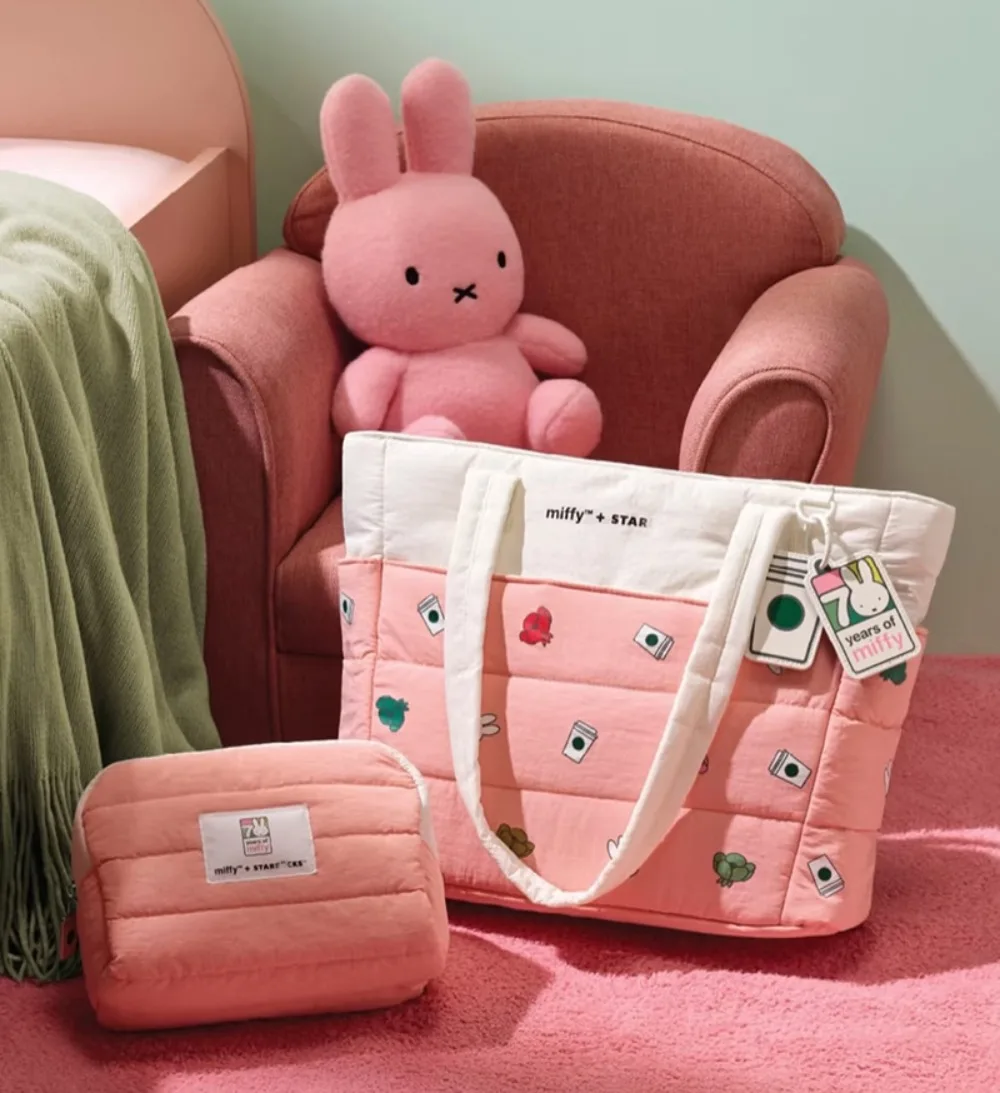 Torba na ramię Kawaii Miffy z okazji 70-lecia, limitowana edycja, duża pojemność, codzienna torba na ramię, urocza torba na laptopa, prezent, zabawka