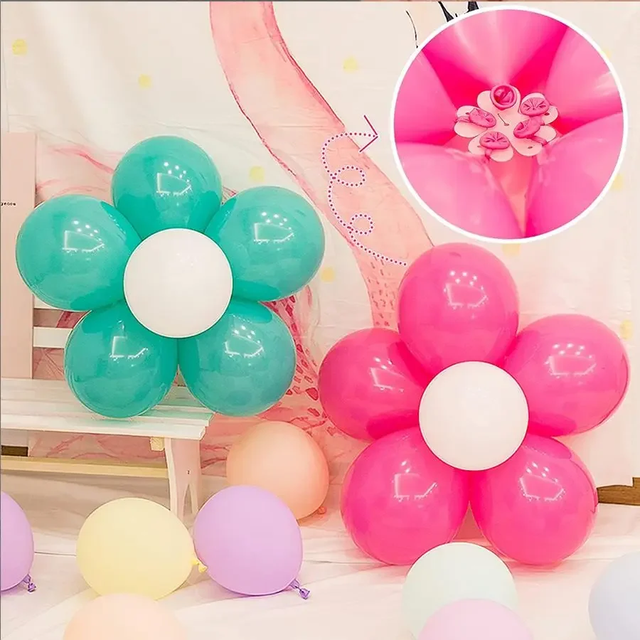 100 Stück/Rolle Punkte doppelseitig für Luftballons, abnehmbare transparente Aufkleber für Weihnachten, Hochzeit, Geburtstag, Party-Dekoration – Detail 7