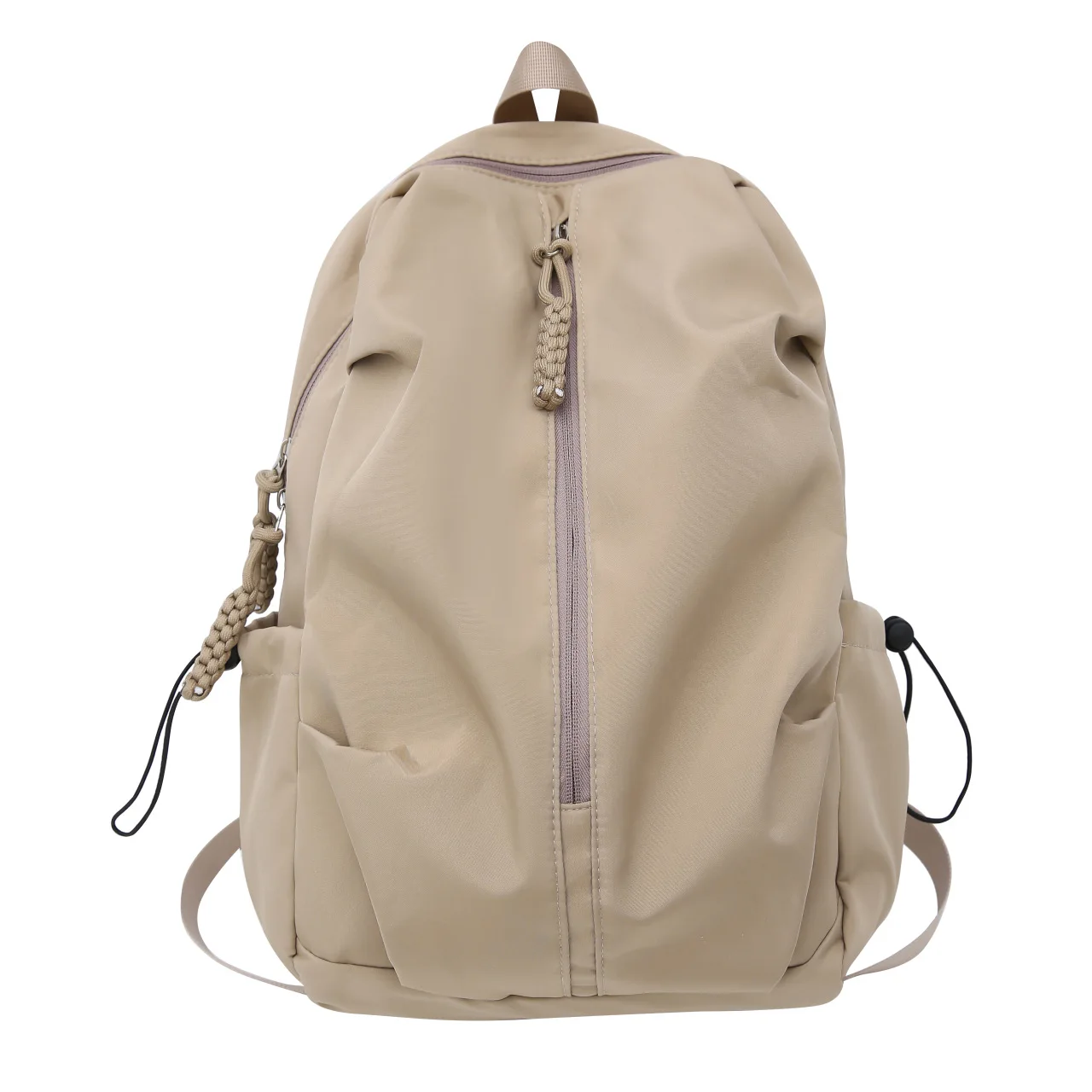 Unisex Durable Backpack Zipper Simple Large Capacity with Laptop Compartment Travel Bag Leisure High Quality Backpacks Schoolbag