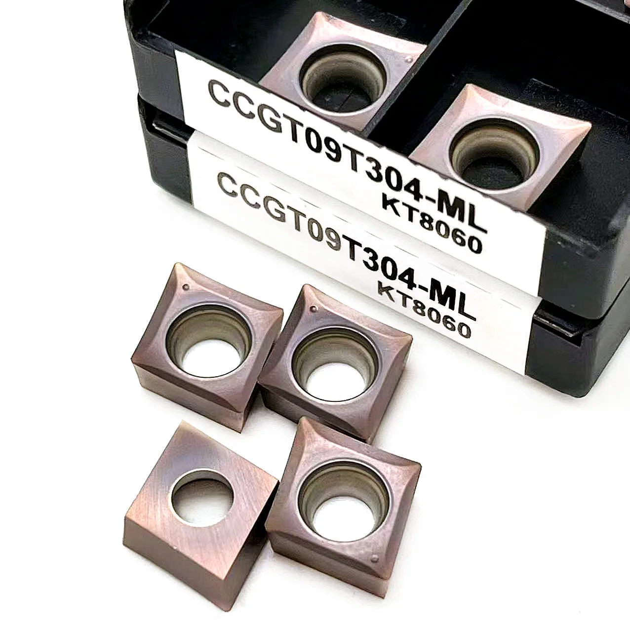 Lame de coupe en aluminium, outil de tournage, CCGT09T302 CCGT09T301 CCGT09T304-ML KT8060 outil de coupe à insertion, outils CNC alliage de bois AL + étain