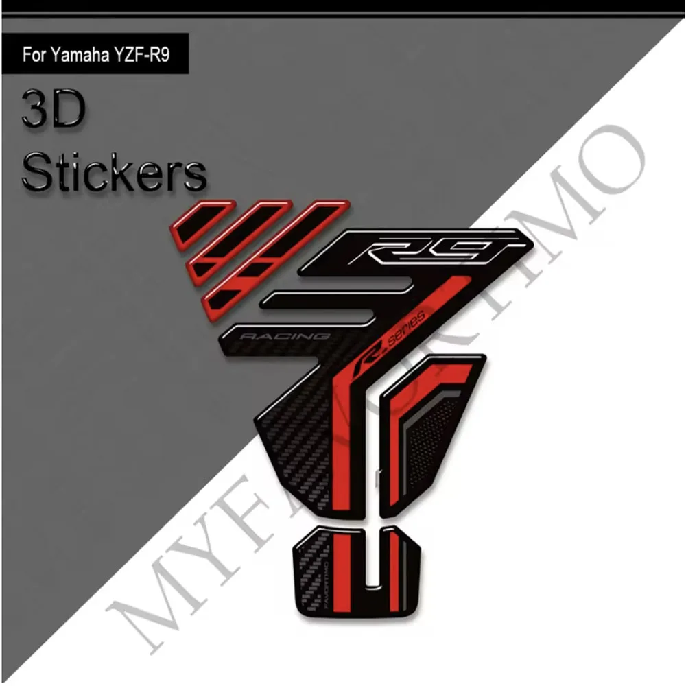 Motorcycle For Yamaha YZF-R9 YZFR9 YZF R9 Tank Pad TankPad Cap Grips Gas Fuel Kit Knee Stickers Decals Protection 2025 2026