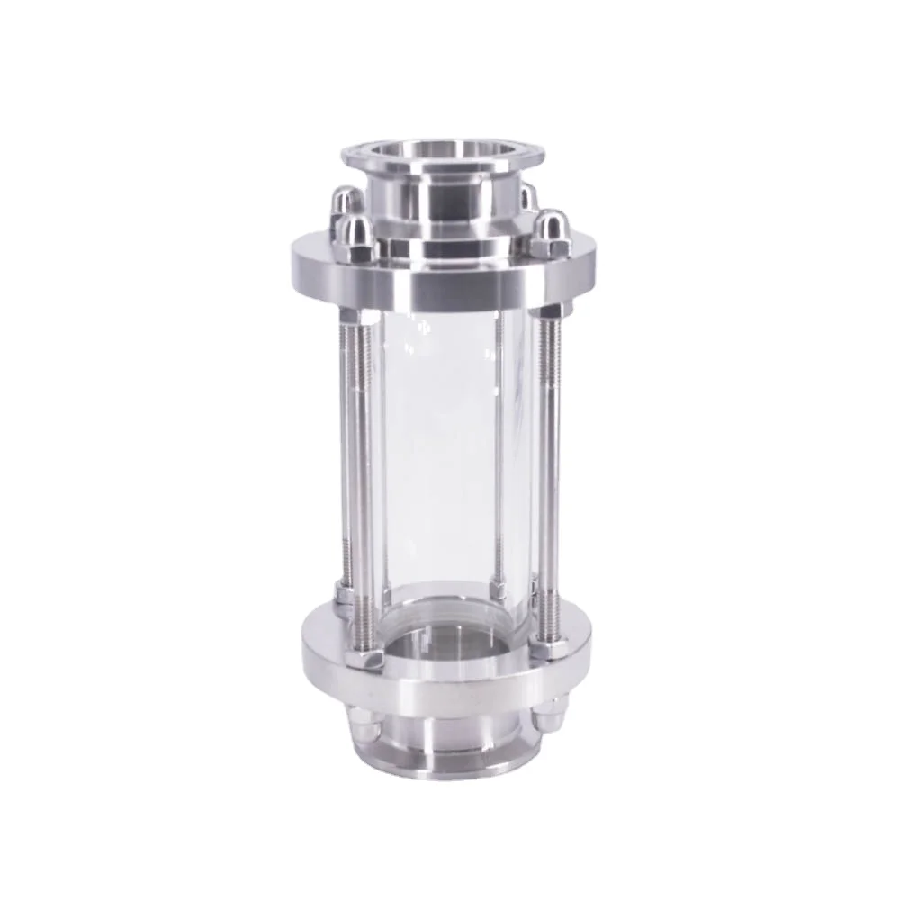 Brau diopter 2 "Tri Clamp Ferrule Flansch 64mm fit 51mm Rohr od Sanitär Flow Schauglas sus304 Edelstahl Homebrew Bier – Detail 1