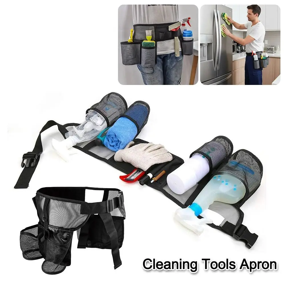 Professionele Taille Versleten Reinigingsgereedschap Schort Multi-Pocket Multifunctioneel Gereedschap Schort Waterdicht Custodial Heuptas Custodial Werk