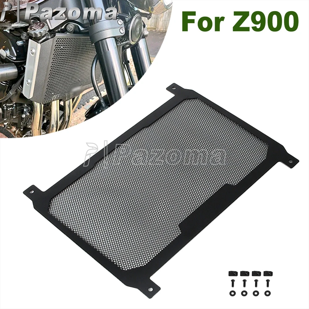 Protetor de grade do refrigerador do motor da motocicleta para kawasaki z900 z 900 radiador grill capa ferro frente tanque do radiador guarda protetora