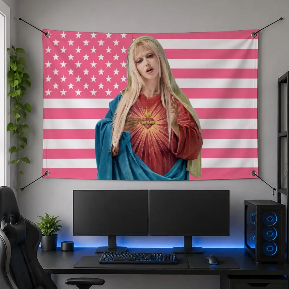 Music Star Talent Music Legendary Art Popular M-Metrika Flags Flag Banner for Bedroom Dorm Party Home Living Room Game Room Gift