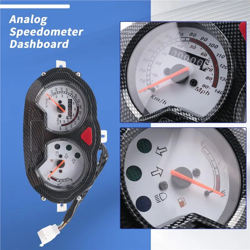 High-Quality Analog Speedometer Dashboard Instrument For Scooter B05 B08 POPCORN HUSSAR KEEWAY RY8 FOCUS F-ACT MATRIX Yamati RX8