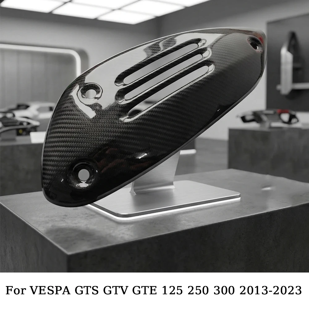 

Carbon Fiber Motorcycle Exhaust Pipe Protection Cover for VESPA GTS GTV GTE 125 250 300 2013-2023